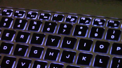 keyboard light settings dell laptop